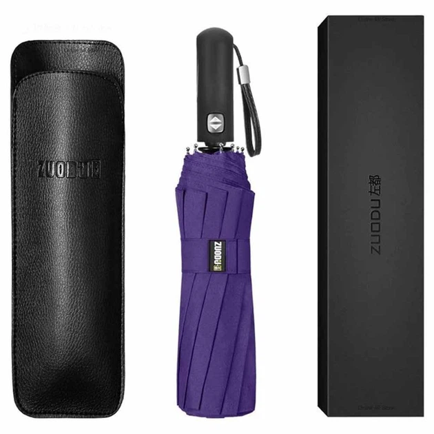 Парасоля автоматична Xiaomi Zuodu (ZD001) Фіолетова - Фото 3 Парасоля автоматична Xiaomi Zuodu (ZD001) Фіолетова - изображение 3