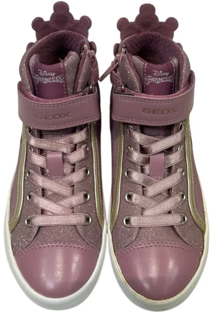 Дитячі високі кеди для дівчинки Geox J254GB011AJ-C8233 31 Рожеві (8050036549495) (955555910002987) - Уцінка - зображення 4