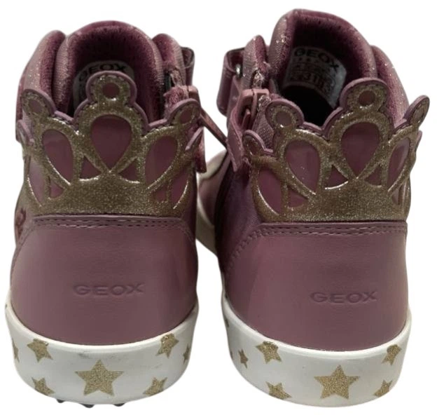 Дитячі високі кеди для дівчинки Geox J254GB011AJ-C8233 31 Рожеві (8050036549495) (955555910002987) - Уцінка - зображення 6