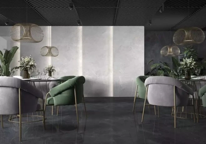 Керамограніт Cerrad Gres Distinct Graphite Silky Cristal 119,7x119,7см (5903313346634) - Фото 5 Керамограніт Cerrad Gres Distinct Graphite Silky Cristal 119,7x119,7см (5903313346634) - зображення 5