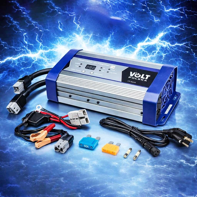 Регульований зарядний пристрій Volt Polska12V 50A для LiFePO4 AGM GEL акумуляторів (6PRLIFE50A) - изображение 3