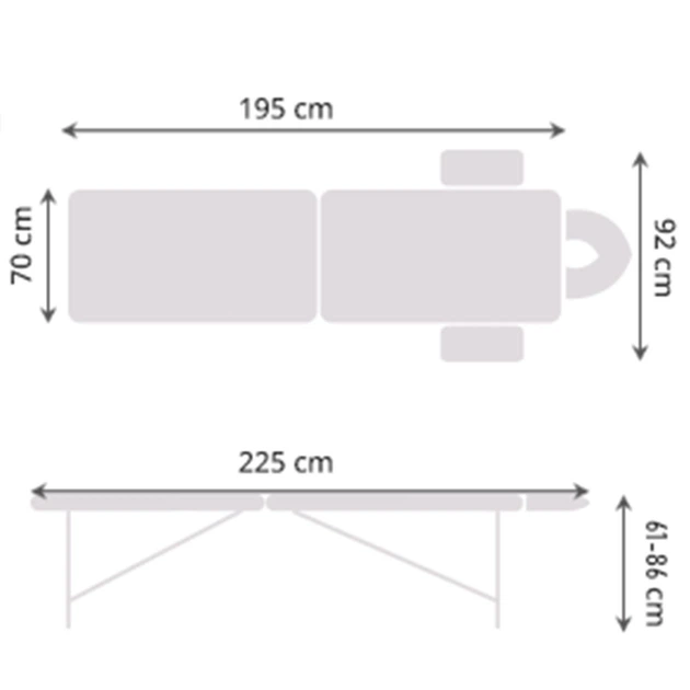 Складной деревянный массажный стол, двухсекционный Medimas Prosport-2, 195 x 70 cм, белый - Фото 10 Складной деревянный массажный стол, двухсекционный Medimas Prosport-2, 195 x 70 cм, белый - изображение 10