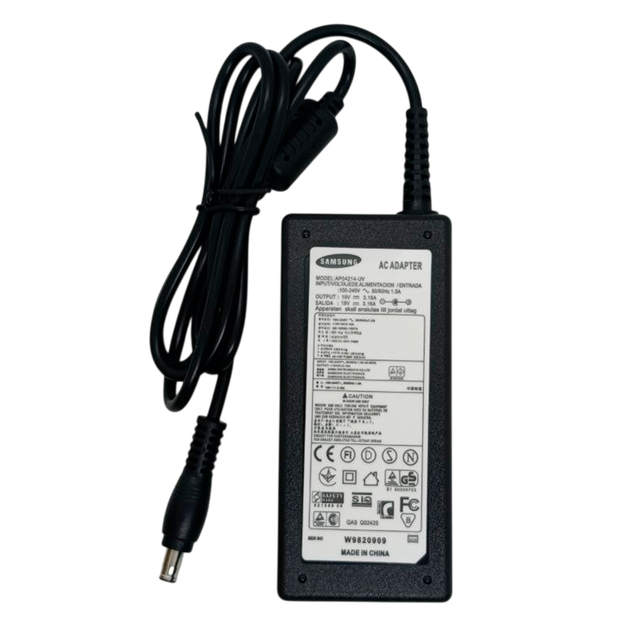 Блок живлення для ноутбука Samsung 19V 3.16A (5.5*3.0) з індикатором Black - Фото 7 Блок живлення для ноутбука Samsung 19V 3.16A (5.5*3.0) з індикатором Black - зображення 7