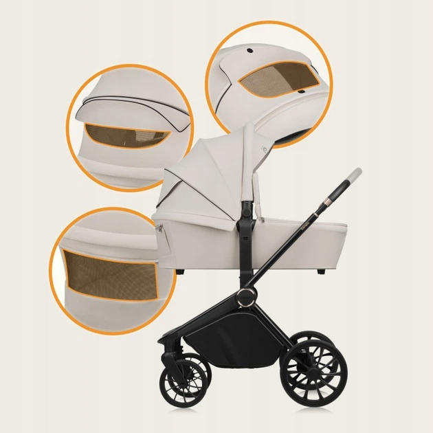 Универсальная коляска 3 в 1 Lionelo MIKA PLUS 3IN1 BEIGE SAND - Фото 1 Универсальная коляска 3 в 1 Lionelo MIKA PLUS 3IN1 BEIGE SAND - изображение 1