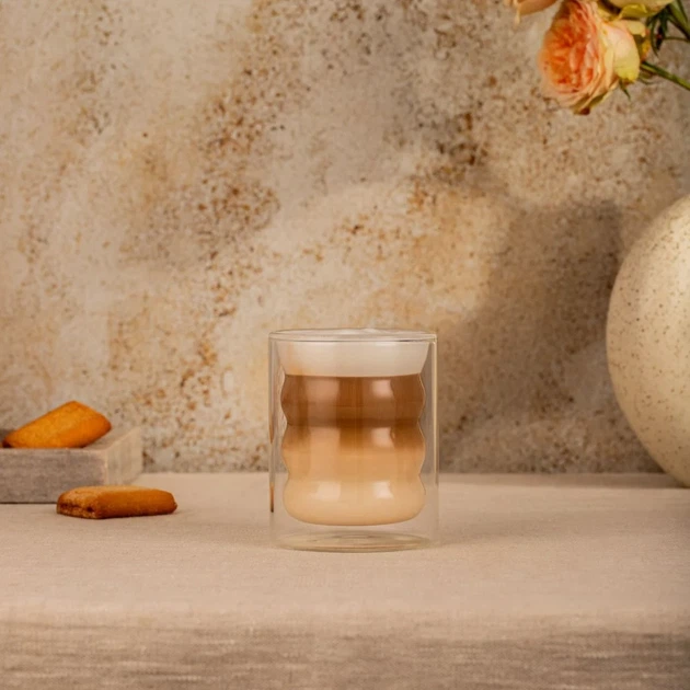 Набір склянок Homla Cembra Bubbly з подвійними стінками 2х250 мл (5906496758003) - зображення 3