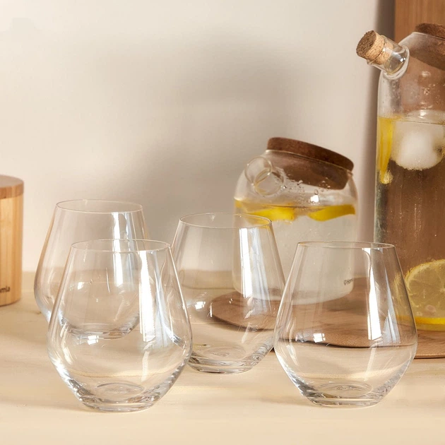 Набір склянок Homla Brilliant із кришталевого скла 4x500 мл (5902869952535) - зображення 3