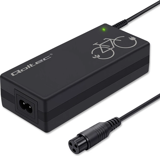 Szybka ładowarka do roweru elektrycznego Qoltec 36 V 42 V 2 A 3P-GX16 (5901878526188) - obraz 2