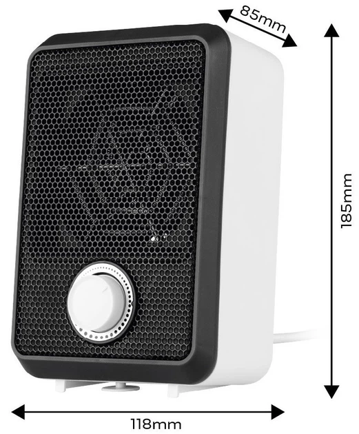 Тепловентилятор настільний Neo Tools 90-129 600 Вт (5906692022069) - зображення 3