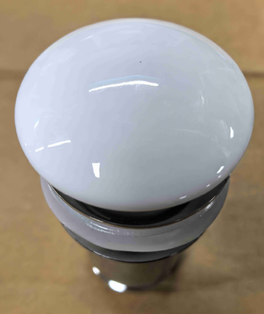 Донный клапан для раковины Koer PW-07-11 1 1/4'' с переливом автоматический СLICK-СLACK (Белая крышка) (KR5784) - Фото 2 Донный клапан для раковины Koer PW-07-11 1 1/4'' с переливом автоматический СLICK-СLACK (Белая крышка) (KR5784) - изображение 2