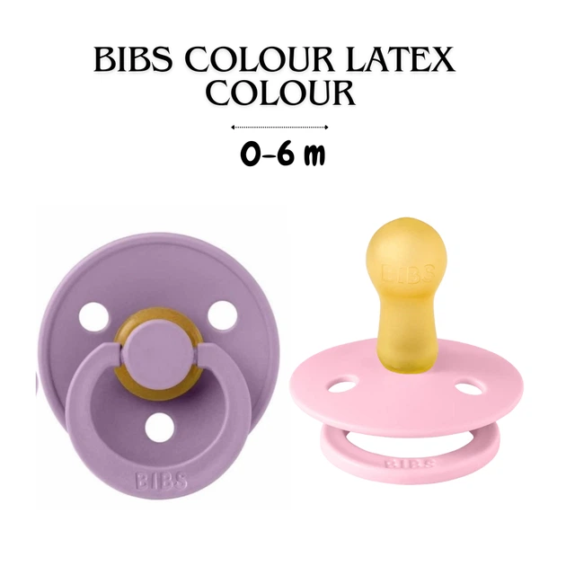 Пустушка BIBS 0-6 Colour Latex Round (круглая) – Lavender / Baby Pink , 2 шт - Фото 5 Пустушка BIBS 0-6 Colour Latex Round (круглая) – Lavender / Baby Pink , 2 шт - изображение 5