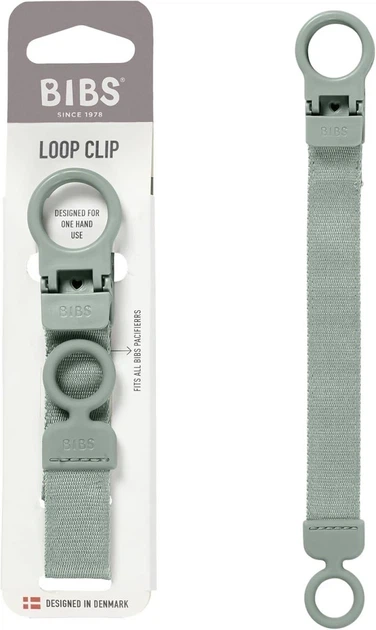 Тримач BIBS Pacifier Clip Loop - Sage - зображення 4