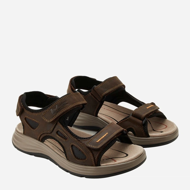 Чоловічі сандалії шкіряні Lee Cooper LCW-26-01-4024 44 (29.3 см) Коричневі (5901479601949) - зображення 2