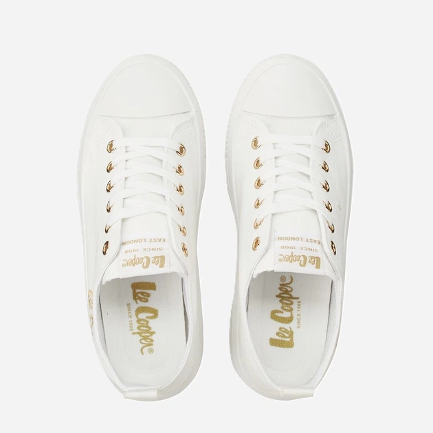 Trampki damskie Lee Cooper LCW-26-44-4482 37 (24.1 cm) Białe (5901479633230) - obraz 3