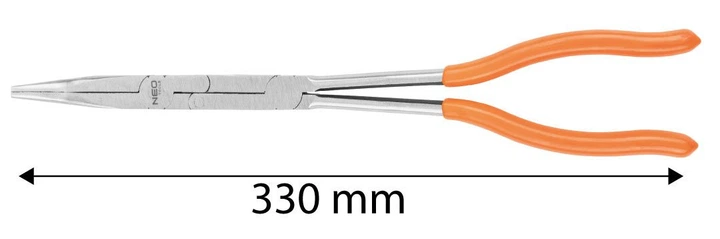 Szczypce Neo Tools 01-292 długie proste z podwójnym przegubem CrV (5906692018802) - obraz 5