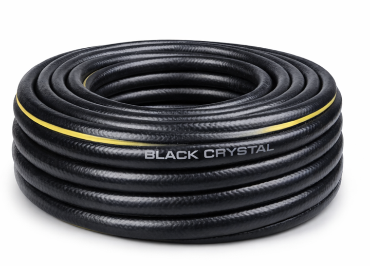 Шланг садовий Aquapulse Black Crystal тришаровий армований 3/4″/50 м - зображення 4