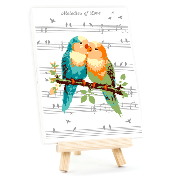 Картина за номерами, Melodies of Love , 15х20см, з мольбертом, ROSA START - изображение 3