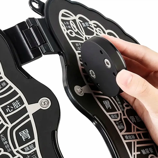 Масажний килимок для ніг 8 режимів USB акумуляторний чорний Foot Massager 8R - зображення 4