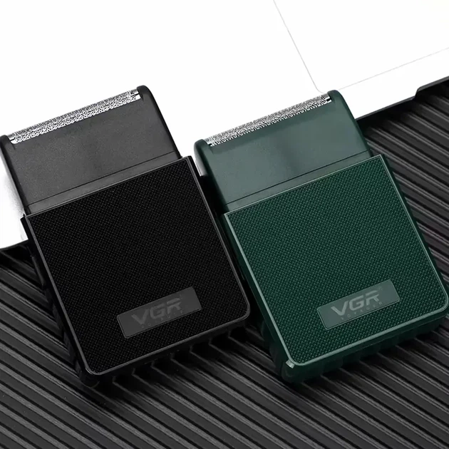 Електробритва VGR V-376 з триммером USB-зарядка акумуляторна чорна для гладкого гоління - зображення 2
