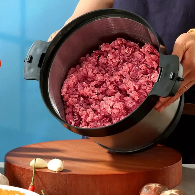 Кухонный измельчитель 1600Вт 6л для мяса и овощей RAF R7008 из нержавеющей стали - изображение 5
