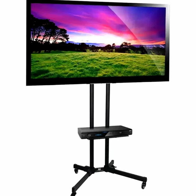 Стійка для телевізора 32-70 дюймів до 40 кг з регулюванням висоти TV CART 1500 чорна - Фото 4 Стійка для телевізора 32-70 дюймів до 40 кг з регулюванням висоти TV CART 1500 чорна - зображення 4