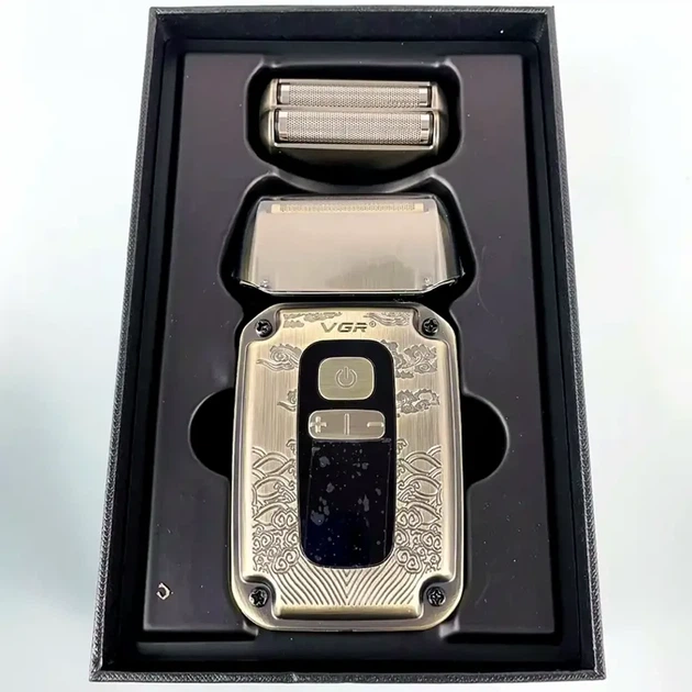 Электробритва VGR V-337 для сухого и влажного бритья 800 мАч 90 минут работы USB золотистая - Фото 6 Электробритва VGR V-337 для сухого и влажного бритья 800 мАч 90 минут работы USB золотистая - изображение 6