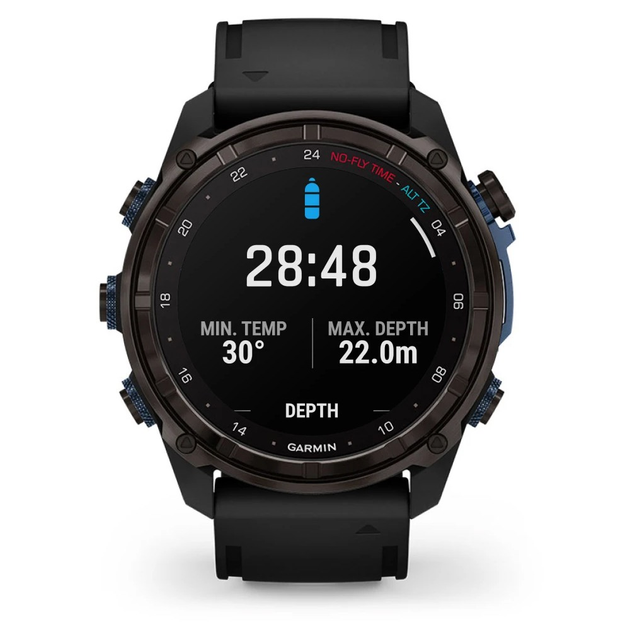 Смарт-часы Garmin Descent Mk3i – 43 mm Carbon Gray DLC Titanium w. Black Silicone Band (010-02753-10/11) - Фото 7 Смарт-часы Garmin Descent Mk3i – 43 mm Carbon Gray DLC Titanium w. Black Silicone Band (010-02753-10/11) - изображение 7