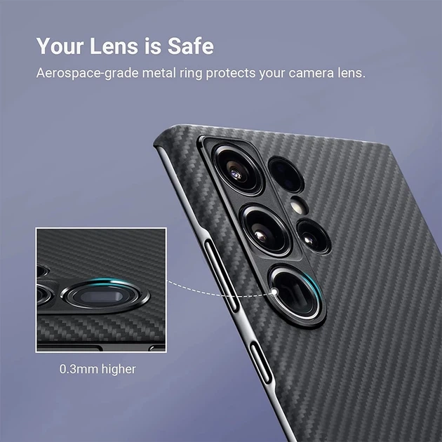 Чехол Pitaka MagEZ MagSafe Case 3 1500D для Samsung Galaxy S23 Ultra (S918) Twill Black/Grey KS2301U - Фото 7 Чехол Pitaka MagEZ MagSafe Case 3 1500D для Samsung Galaxy S23 Ultra (S918) Twill Black/Grey KS2301U - изображение 7