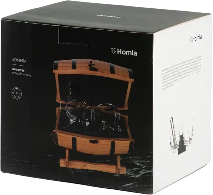 Набір барило Homla Gomera для віскі 4 елементи (5906496728150) - Фото 6 Набір барило Homla Gomera для віскі 4 елементи (5906496728150) - зображення 6