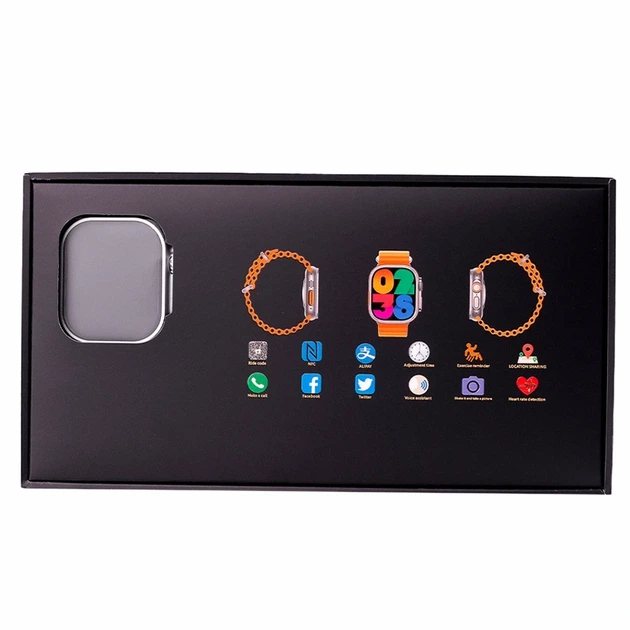 Смарт часы с измерением давления 2.2 дюйма AMOLED водонепроницаемые белые Smart X8 Ultra - Фото 5 Смарт часы с измерением давления 2.2 дюйма AMOLED водонепроницаемые белые Smart X8 Ultra - изображение 5