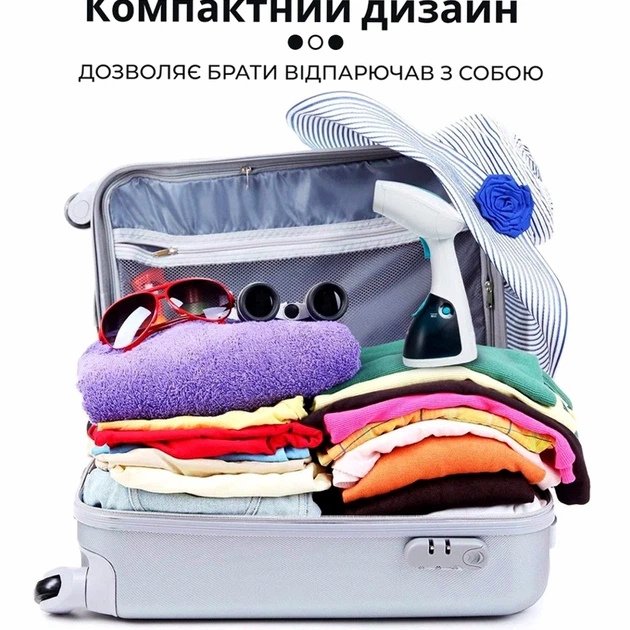 Ручной отпариватель SOKANY 1200 Вт 250мл голубой для одежды и текстиля размер 12x10x27см - изображение 5