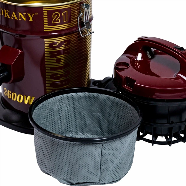 Пылесос SOKANY SK-13006 3600 Вт мешок 21л HEPA фильтр для сухой уборки красный - Фото 2 Пылесос SOKANY SK-13006 3600 Вт мешок 21л HEPA фильтр для сухой уборки красный - изображение 2