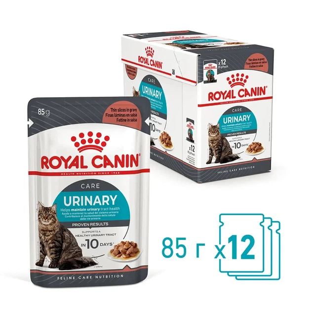 Royal Canin Urinary Care влажный лечебный корм для кошек для здоровья мочевыводящих путей, 85 гр х 12 шт - Фото 1 Royal Canin Urinary Care влажный лечебный корм для кошек для здоровья мочевыводящих путей, 85 гр х 12 шт - изображение 1