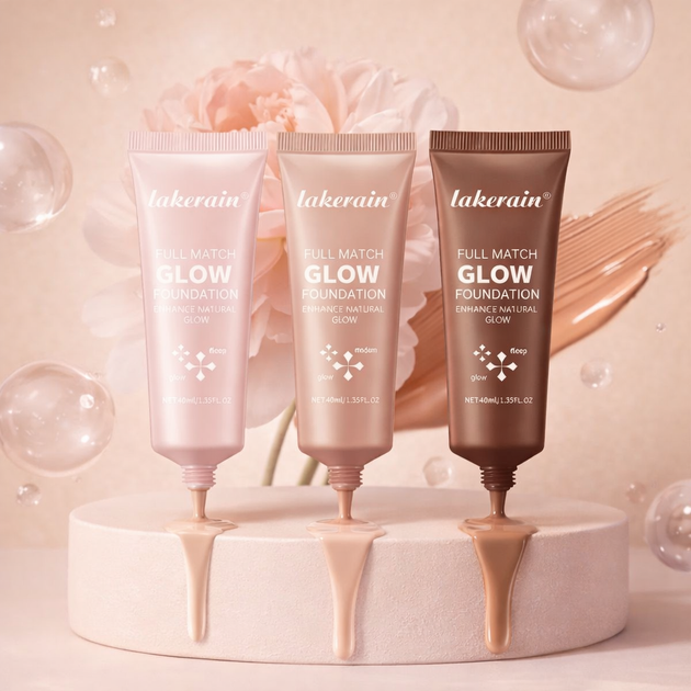 Full Match Glow, стійкий рідкий тональний крем Natural Glow, хайлайтер для обличчя та тіла 01 Fair - изображение 2
