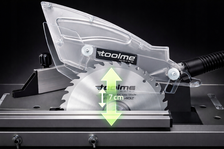 Циркулярна пила настільна Toolme TM321 1700Вт для різання дерева - зображення 5