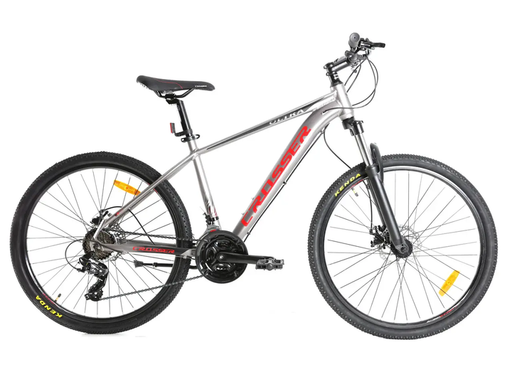 Велосипед гірський алюмінієвий Crosser Ultra 26" рама 16.9" Сірий - зображення 2