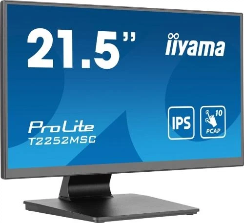 Монитор сенсорный 21.5" Iiyama ProLite T2252MSC-B2, Black - Фото 2 Монитор сенсорный 21.5" Iiyama ProLite T2252MSC-B2, Black - изображение 2