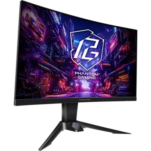 Монітор вигнутий 27" ASRock PG27QRT2A, Black - зображення 2