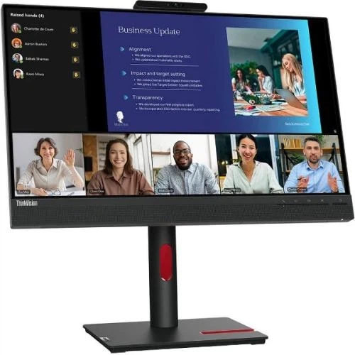 Монитор 23.8" Lenovo ThinkVision T24v-30, Black (63D8MAT3UA) - изображение 2