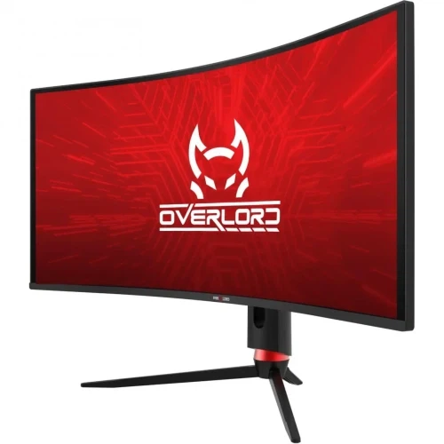 Монитор изогнутый 34" Qube Overlord C34UQ180H, Black - Фото 2 Монитор изогнутый 34" Qube Overlord C34UQ180H, Black - изображение 2
