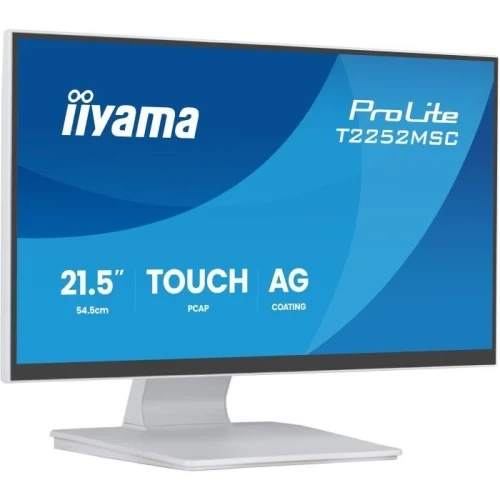 Монитор сенсорный 21.5" Iiyama ProLite T2252MSC-W2, White - Фото 2 Монитор сенсорный 21.5" Iiyama ProLite T2252MSC-W2, White - изображение 2