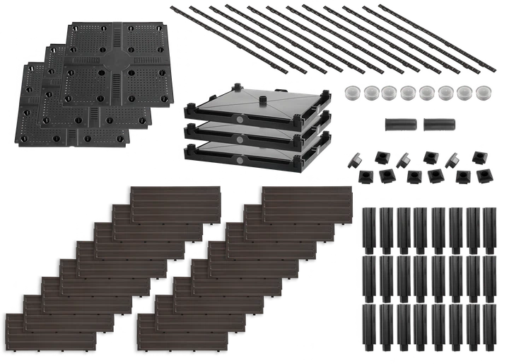 Уличный цветочный ящик Cultivo Grow Box L 123x41x31 см 141 л с автополивом коричневый - изображение 11
