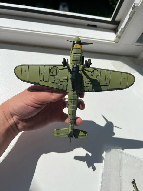 Модель самолета BF-109 German fighter 20*18CM (зеленый) - изображение 6