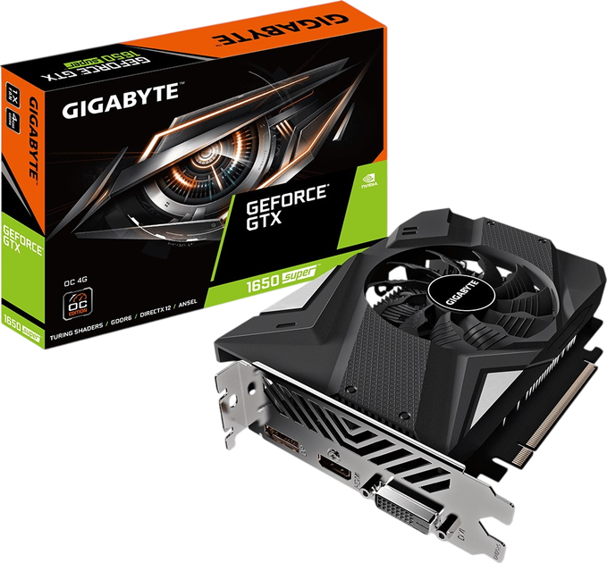 Видеокарта GeForce GTX 1650 Super 4GB Gigabyte D6 OC (GV-N165SOC-4GD) Б/У - Фото 1 Видеокарта GeForce GTX 1650 Super 4GB Gigabyte D6 OC (GV-N165SOC-4GD) Б/У - изображение 1