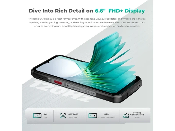 Смартфон Oukitel WP62 16/512GB Silver - изображение 7