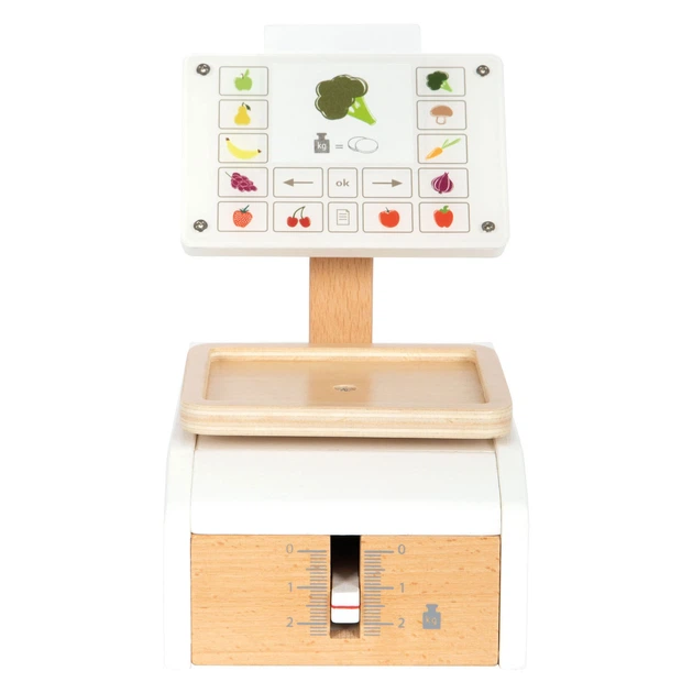 Waga sklepowa drewniana Small Foot Fresh z kartami 12418 (4020972124180) - obraz 7