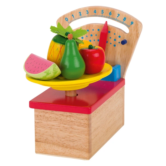 Waga sklepowa drewniana Goki z miską 51576 (4013594515764) - obraz 2