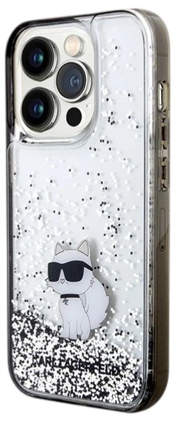 Панель Karl Lagerfeld Liquid Glitter Choupette для Apple iPhone 14 Pro Max Transparent (3666339164188) - зображення 2