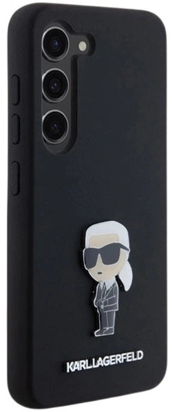 Etui Karl Lagerfeld Silicone Ikonik Metal Pin do Samsung Galaxy S24 Black (3666339259235) - obraz 4