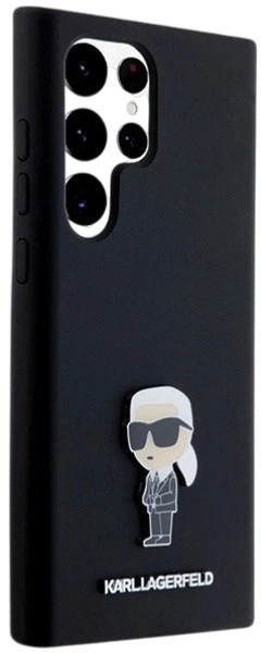 Панель Karl Lagerfeld Silicone Ikonik Metal Pin для Samsung Galaxy S24 Ultra Black (3666339259259) - зображення 4