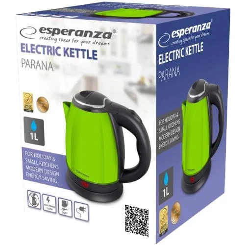 Электрочайник Esperanza "Parana", Green, 1350 Вт, 1 л (EKK128G) - изображение 2